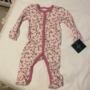 Laura Ashley footed floral pajamas